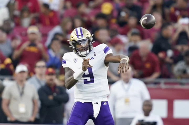 No. 5 Washington looks to preserve its perfect record when the Huskies host No. 13 Utah