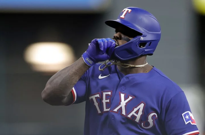 Adolis Garcia taunts Astros fans as he ends their season in heartbreak