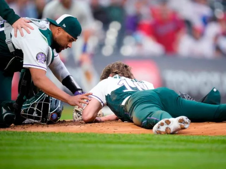Colorado Rockies pitcher Ryan Feltner suffers skull fracture and concussion after being hit by 92.7-mph line drive