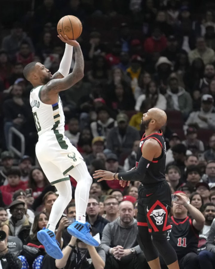 Vucevic and White lead the way as Bulls beat Bucks 120-113 in OT