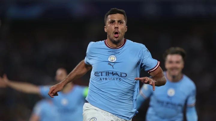 Rodri bounces back from past heartache to seal Man City treble