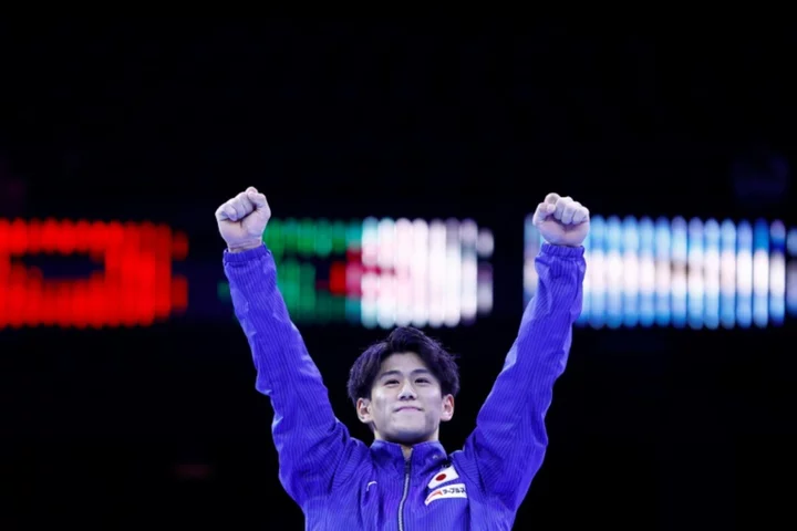 Japan's Hashimoto defends men's gymnastics world all-around title