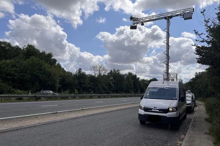 Police use AI camera van to spot drivers using mobile phones