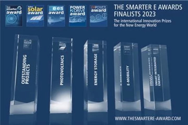 Finalists Announced for International Awards: The Smarter E Europe Celebrates the Latest Innovations for the New Energy World
