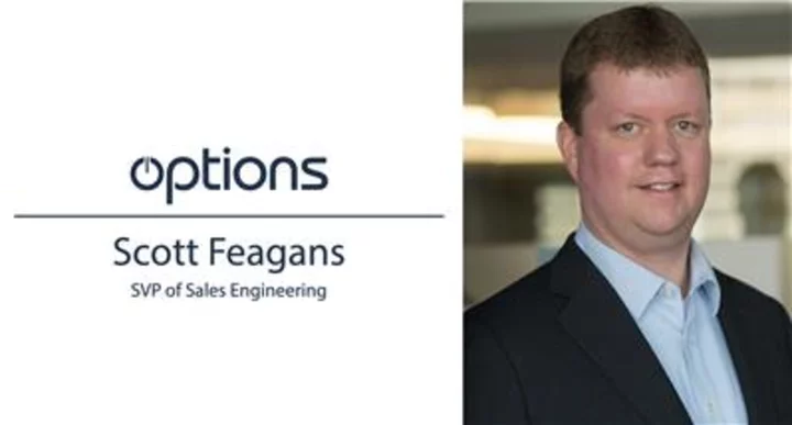 Options Appoints Former TNS and ICE Executive, Scott Feagans, as SVP of Sales Engineering