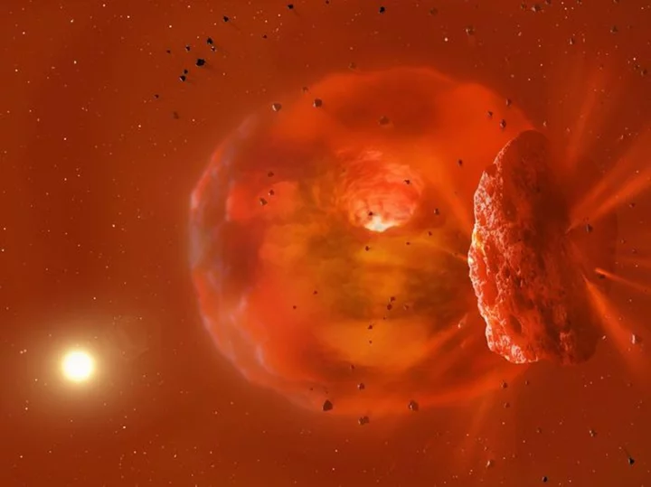 Scientists watch afterglow from two huge planets crashing into each other for first time