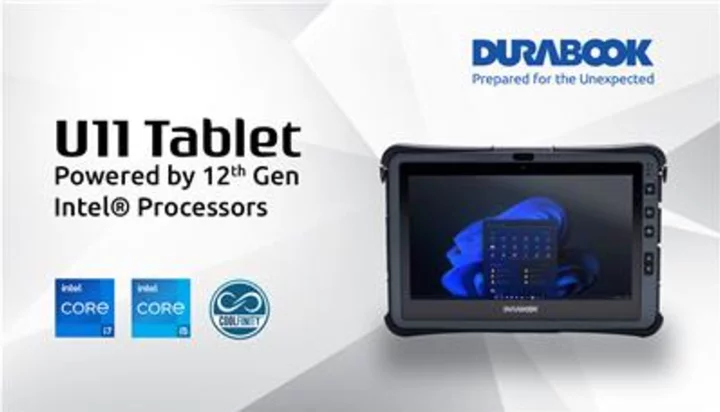 Durabook Upgrades U11 Rugged Tablet With 12th Gen Intel® CPU and Architectural Innovations to Establish the Most Versatile 11-inch Rugged Tablet