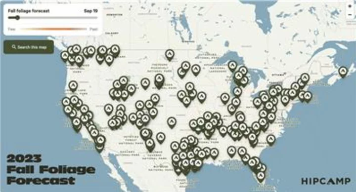 From Data to Dream Getaway: Hipcamp's Interactive 2023 Fall Foliage Map Personalizes Autumn Camping