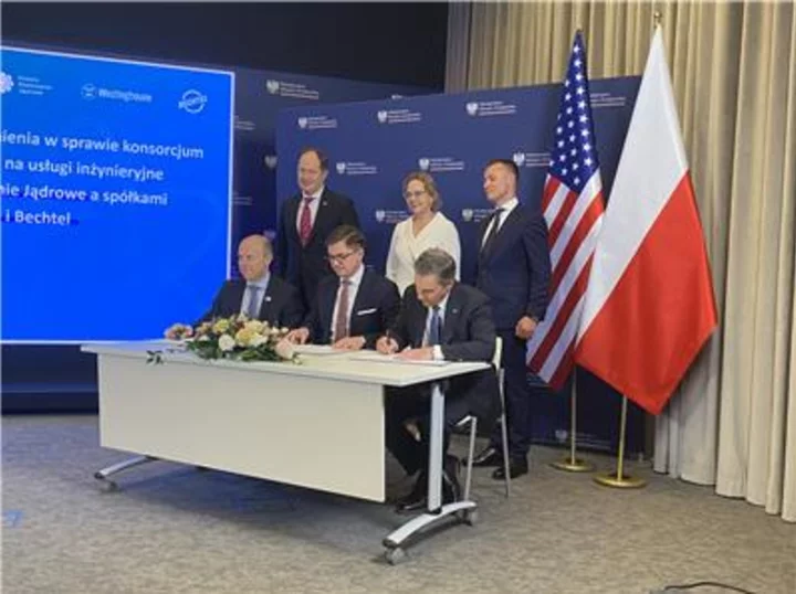 Westinghouse and Bechtel Solidify Project Team for AP1000® Nuclear Power Program in Poland