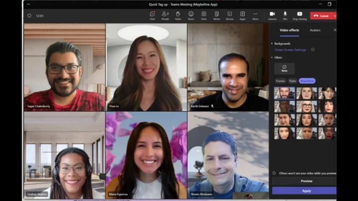 Microsoft Teams Uses AI to Apply Virtual Makeup to Meeting Attendees