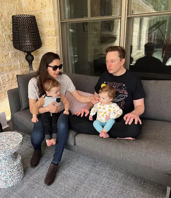 First photo emerges of Elon Musk and his baby twins with Neuralink director