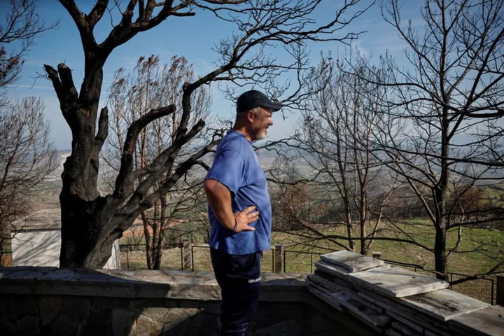 Hit by floods and fires, a Greek villager has lost hope