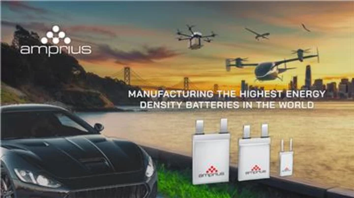 Amprius Unveils Industry Leading Ultra-High-Power-High-Energy Lithium-ion Battery, Advancing Aviation and Electric Vehicle Performance