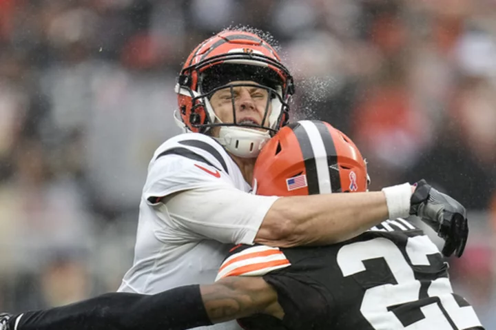 Joe Burrow treated roughly by Browns, throws for career-low 82 yards in season-opening loss