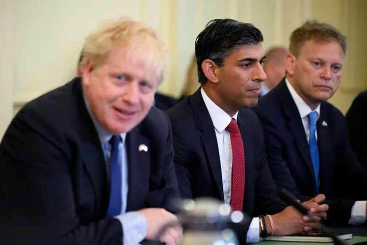 UK's Sunak faces down critics after Boris Johnson honours row