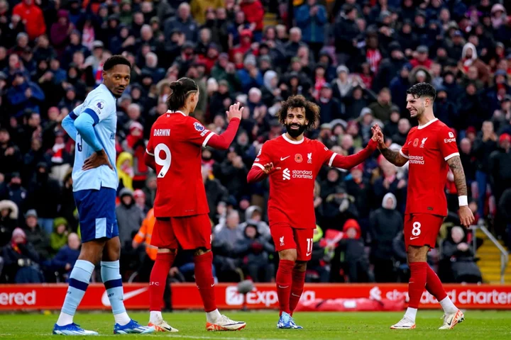 Mohamed Salah at the double as Liverpool brush aside Brentford