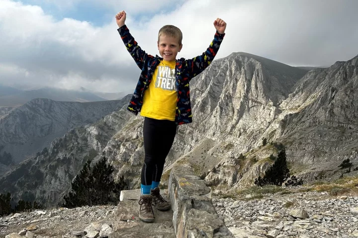 Cumbria: Boy 'youngest British person to climb Mount Olympus'