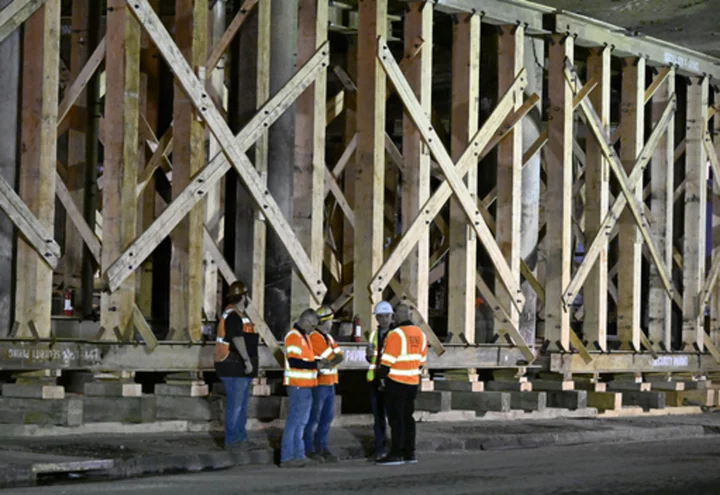 Los Angeles freeway is fully reopened after arson fire, just in time for Monday morning's rush hour