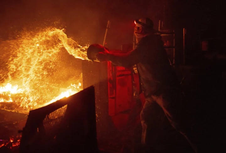 Southern California wildfire prompts evacuation order for thousands as Santa Ana winds fuel flames