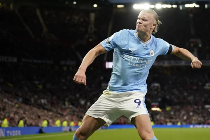 Haaland scores twice as Man City dominates Man United with 3-0 win