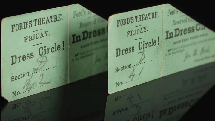 Theatre tickets from night of Lincoln assassination sell for $262,500
