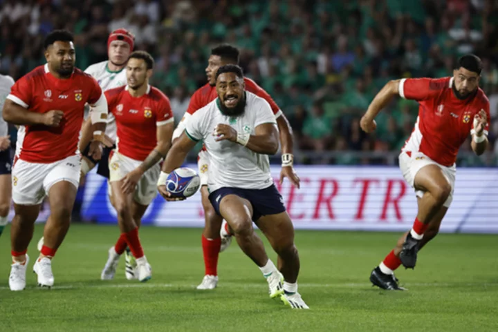 Ireland ready for Springboks after taking apart Tonga at Rugby World Cup