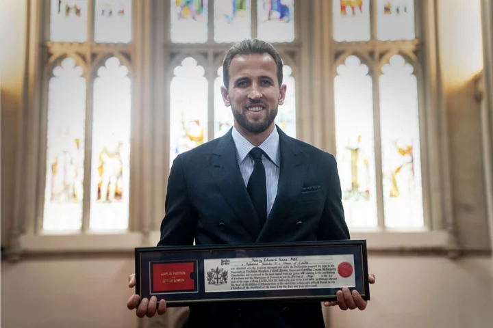 Harry Kane ‘proud’ to represent London as he receives the Freedom of the City