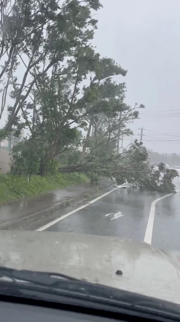 Typhoon Khanun kills one man, knocks out power to one-third of Japan's Okinawa homes