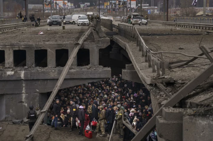 AP PHOTOS: Russia's war in Ukraine reaches the 500-day mark