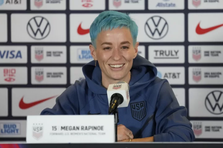 Rapinoe's farewell begins with the U.S. team's opening Women's World Cup match against Vietnam