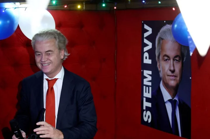 Far-right populist Wilders books major victory in Dutch election-exit poll