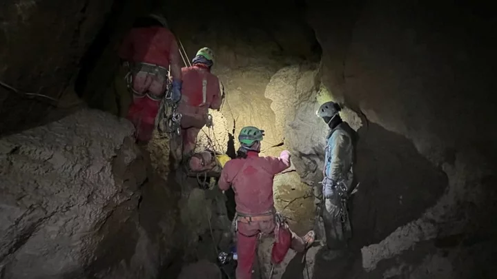 Mark Dickey: US explorer freed from one of Turkey's deepest caves
