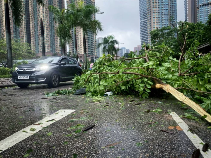 Typhoon Saola weakens but still a threat in southern China