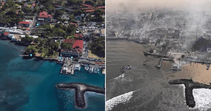 Hawaii wildfires: Before and after pictures reveal what's left of island paradise