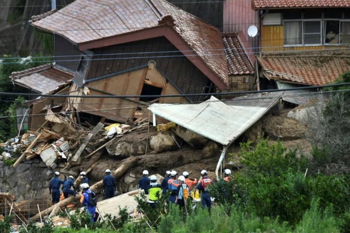 Six feared dead in torrential Japan rain