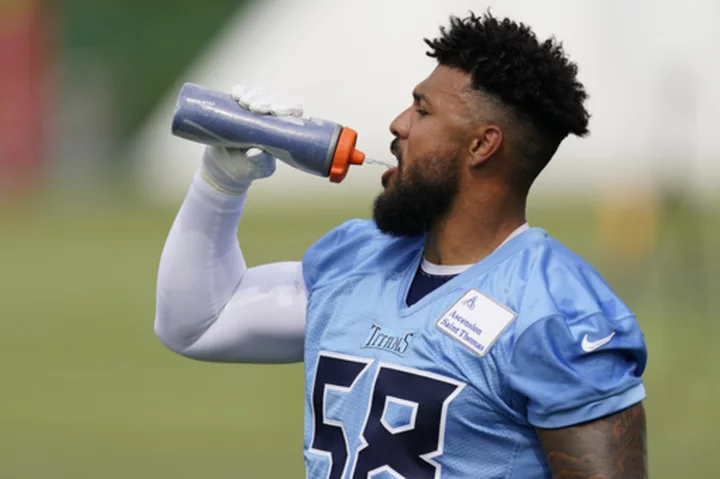 Titans linebacker Harold Landry III ecstatic to be back after a torn ACL wiped out his season