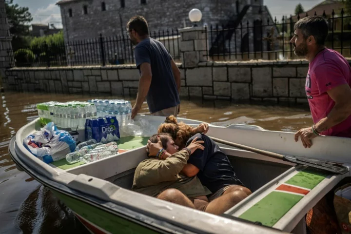 Huge rescue effort in Greek villages after deadly storms